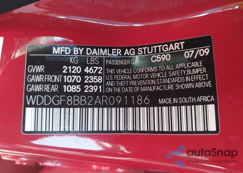 2010 Mercedes-Benz C 300 Luxury 4Matic/Sport 4Matic из США, поврежденный, VIN WDDGF8BB2AR091186